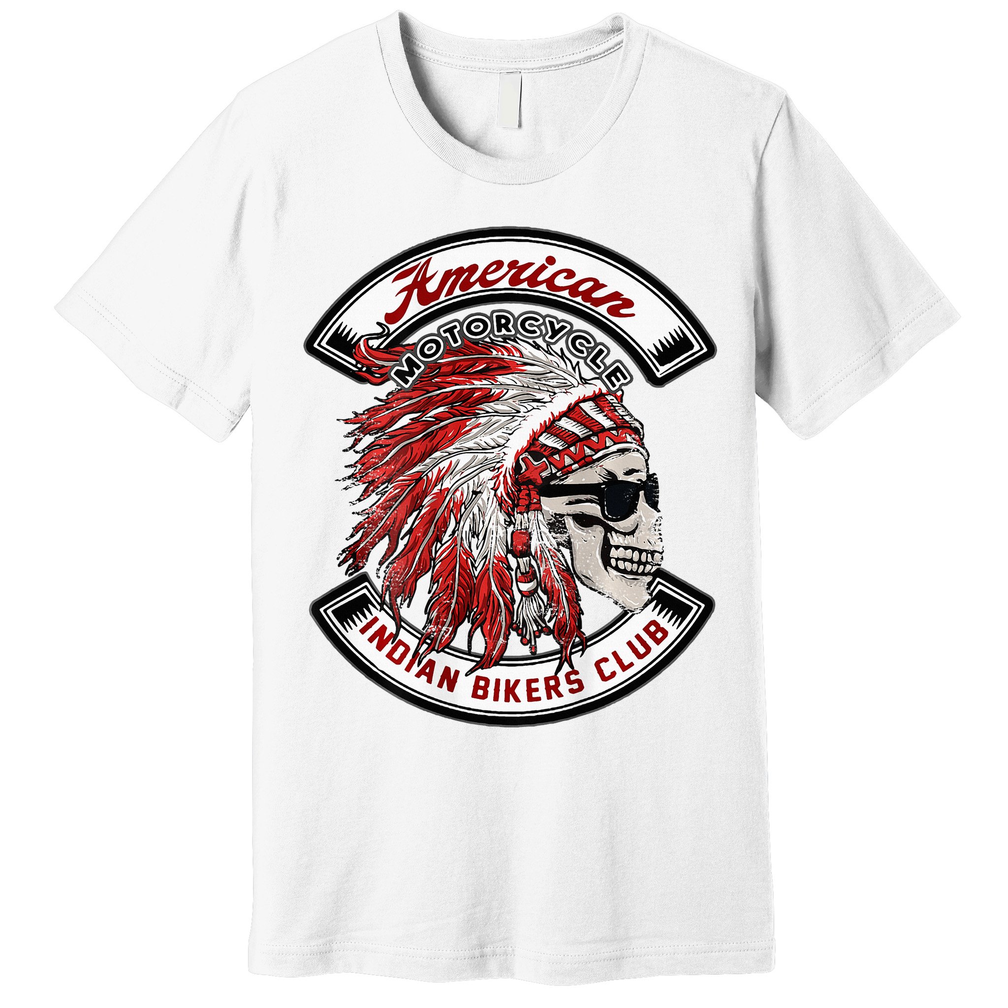 American Indian Bikers Club Motorcycle Biker Bike Premium T-Shirt