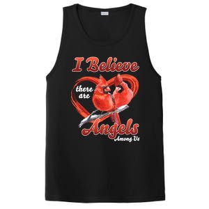 Awesome I Believe There Are Angels Among Us Cardinal Birds Gift PosiCharge Competitor Tank