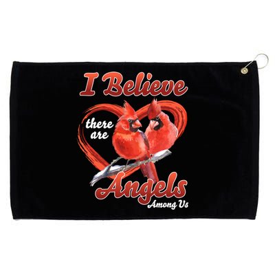 Awesome I Believe There Are Angels Among Us Cardinal Birds Gift Grommeted Golf Towel