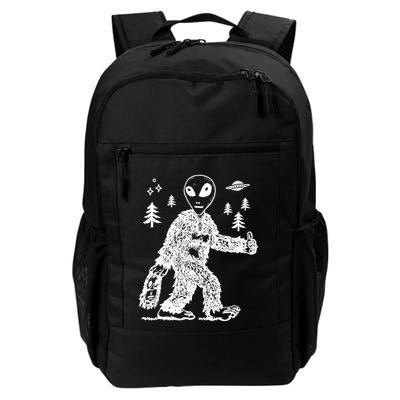Alien In Bigfoot Costume Backpack