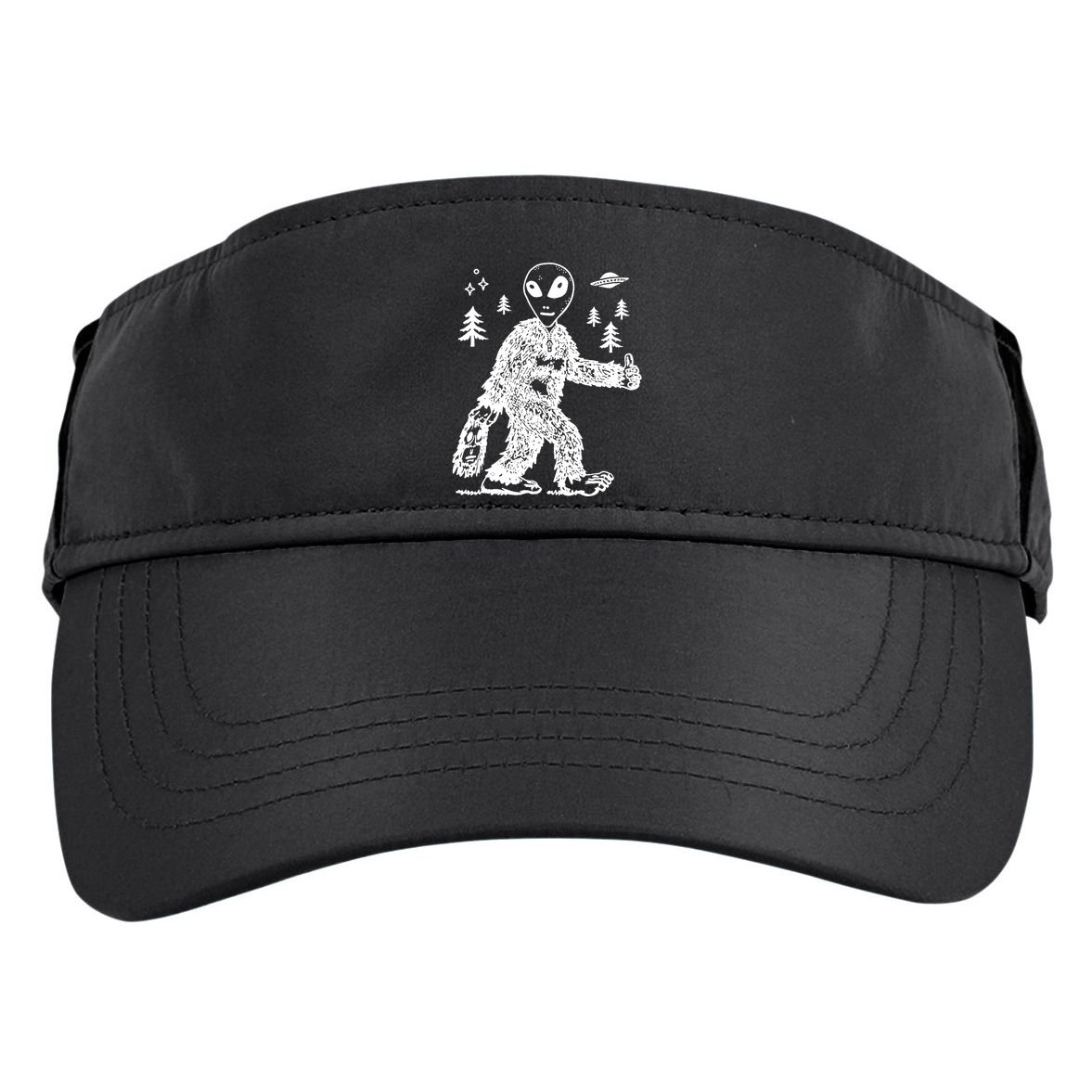Alien In Bigfoot Costume Adult Drive Performance Visor