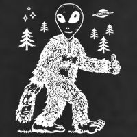 Alien In Bigfoot Costume Adult Drive Performance Visor