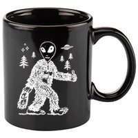 Alien In Bigfoot Costume 11oz C Handle Ceramic Mug
