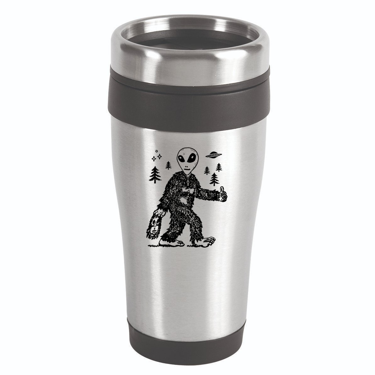 Alien In Bigfoot Costume 16oz Travel Tumbler