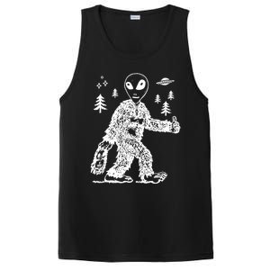 Alien In Bigfoot Costume PosiCharge Competitor Tank