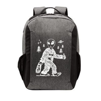Alien In Bigfoot Costume Vector Backpack