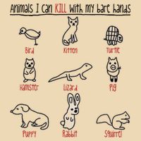 Animals I Can Kill With My Bare Hands Drawstring Bag