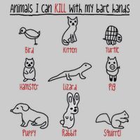 Animals I Can Kill With My Bare Hands Tie-Dye T-Shirt