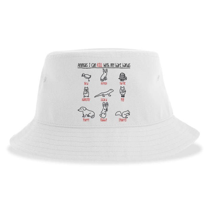 Animals I Can Kill With My Bare Hands Sustainable Bucket Hat