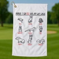 Animals I Can Kill With My Bare Hands Golf Towel