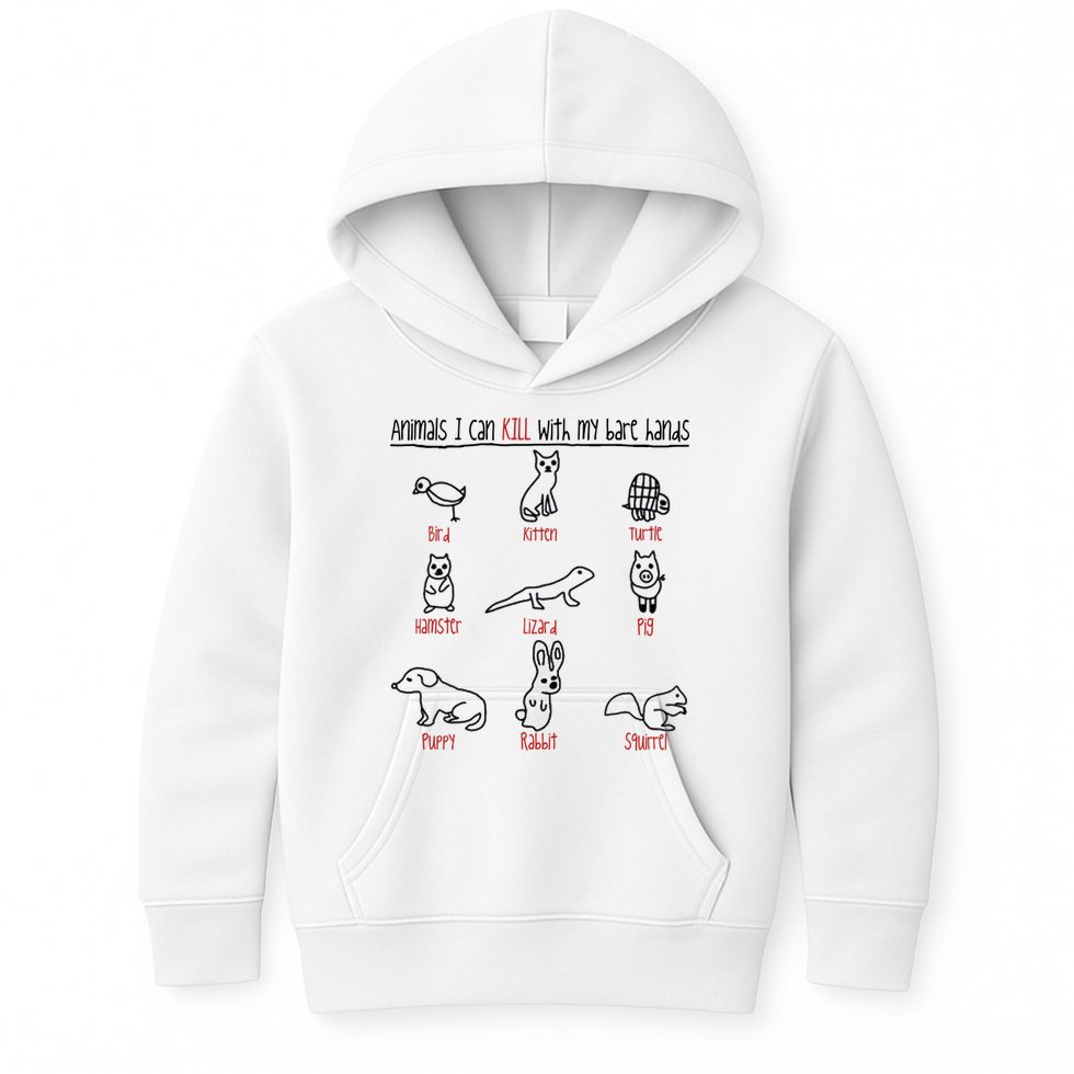 Animals I Can Kill With My Bare Hands Kids Hoodie