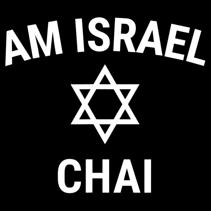 Am Israel Chai Jewish Pride Support Israeli Hebrew Jerusalem Women's V-Neck T-Shirt