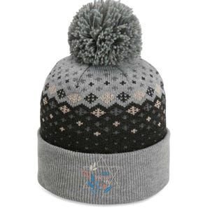 Am Israel Chai Jewish Pride Support Israeli Hebrew Jerusalem The Baniff Cuffed Pom Beanie