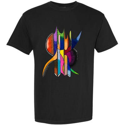 Art In Color Dynamic Geometric Design Garment-Dyed Heavyweight T-Shirt