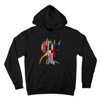 Art In Color Dynamic Geometric Design Hoodie