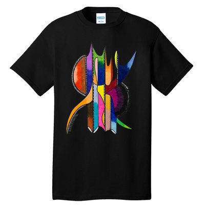 Art In Color Dynamic Geometric Design Tall T-Shirt