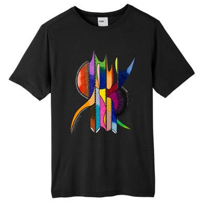 Art In Color Dynamic Geometric Design Tall Fusion ChromaSoft Performance T-Shirt