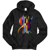 Art In Color Dynamic Geometric Design Tie Dye Hoodie