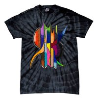 Art In Color Dynamic Geometric Design Tie-Dye T-Shirt