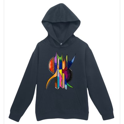 Art In Color Dynamic Geometric Design Urban Pullover Hoodie