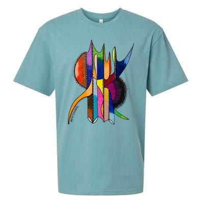 Art In Color Dynamic Geometric Design Sueded Cloud Jersey T-Shirt