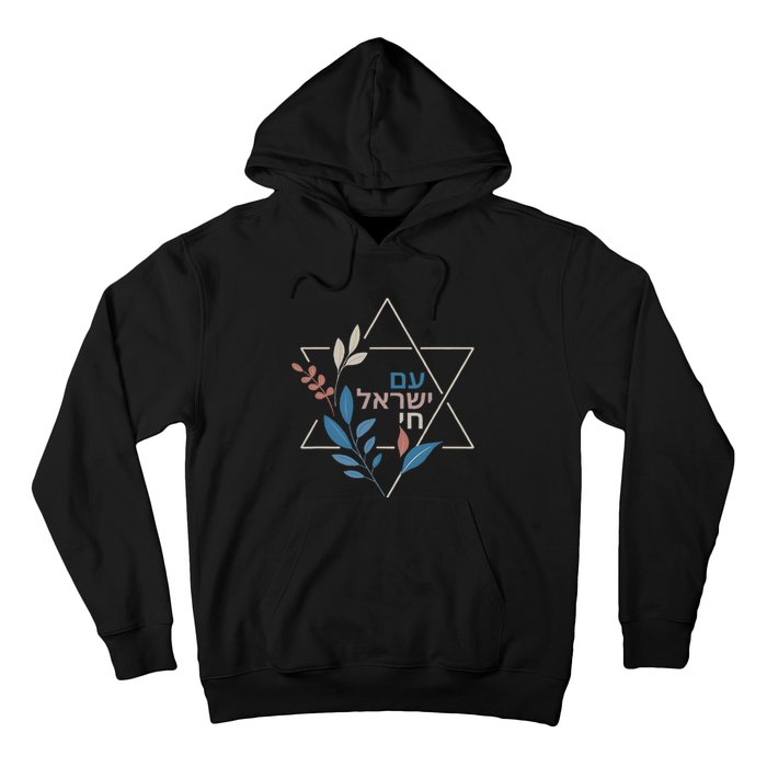 Am Israel Chai Jewish Pride Support Israeli Hebrew Jerusalem Hoodie