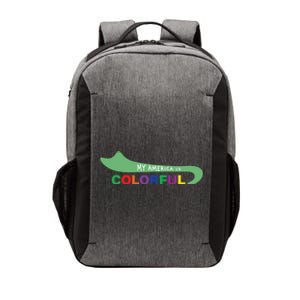 America Is Colorful Meaningful Gift Positive Message Gift Vector Backpack