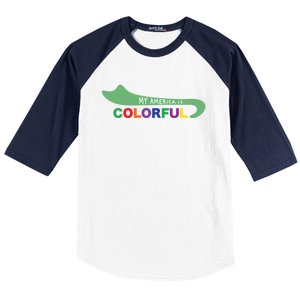 America Is Colorful Meaningful Gift Positive Message Gift Baseball Sleeve Shirt