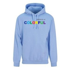 America Is Colorful Positive Message Gift Usa Great Gift Unisex Surf Hoodie