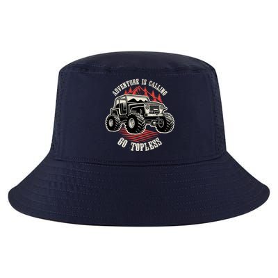 Adventure Is Calling Go Topless Funny Offroad Cool Comfort Performance Bucket Hat