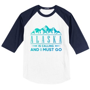 Alaska Is Calling And I Must Go Gift Baseball Sleeve Shirt