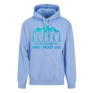 Alaska Is Calling And I Must Go Gift Unisex Surf Hoodie