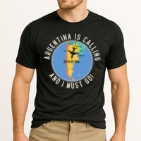 Argentina Is Calling And I Must Go Gift Argentina Map Gift Cooling Performance Crew T-Shirt