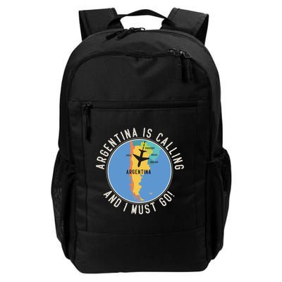 Argentina Is Calling And I Must Go Gift Argentina Map Gift Backpack