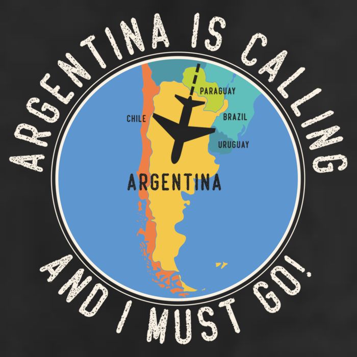 Argentina Is Calling And I Must Go Gift Argentina Map Gift Adult Drive Performance Visor