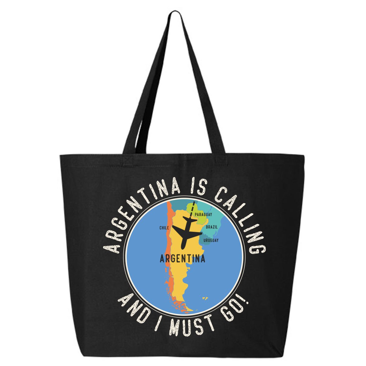 Argentina Is Calling And I Must Go Gift Argentina Map Gift 25L Jumbo Tote