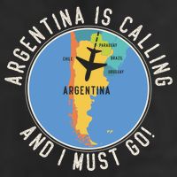 Argentina Is Calling And I Must Go Gift Argentina Map Gift 25L Jumbo Tote