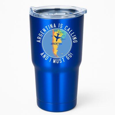 Argentina Is Calling And I Must Go Gift Argentina Map Gift Tumbler