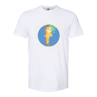 Argentina Is Calling And I Must Go Gift Argentina Map Gift Softstyle® CVC T-Shirt