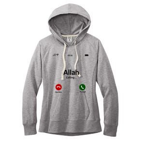 Allah Is Calling Ramadan Muslim Eid Mubarak Islamic Gift Women's Fleece Hoodie