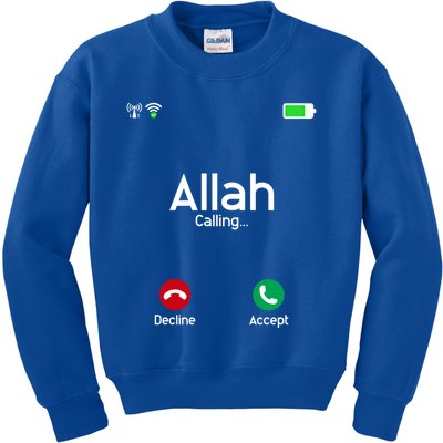 Allah Is Calling Ramadan Muslim Eid Mubarak Islamic Gift Kids Sweatshirt