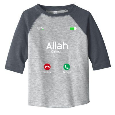 Allah Is Calling Ramadan Muslim Eid Mubarak Islamic Gift Toddler Fine Jersey T-Shirt