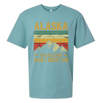 Alaska Is Calling And I Must Go Sueded Cloud Jersey T-Shirt