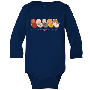 All Is Calm All Is Bright NICU Mother Baby Nurse Christmas Baby Long Sleeve Bodysuit