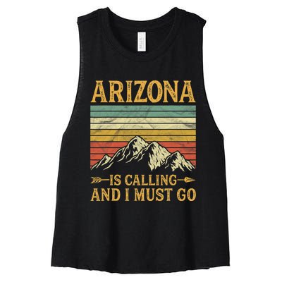 Arizona Is Calling And I Must Go Women's Racerback Cropped Tank