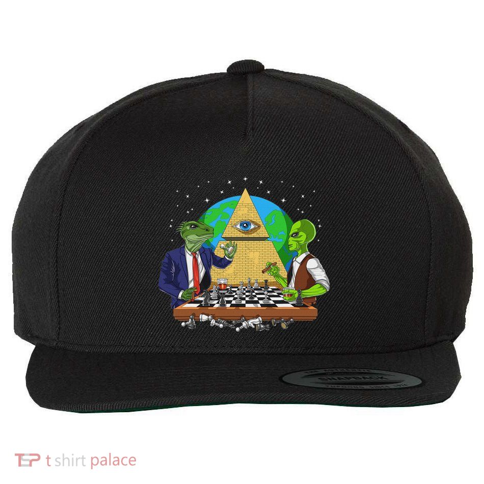 Alien Illuminati Conspiracy Theory All Seeing Eye Aliens Wool Snapback Cap