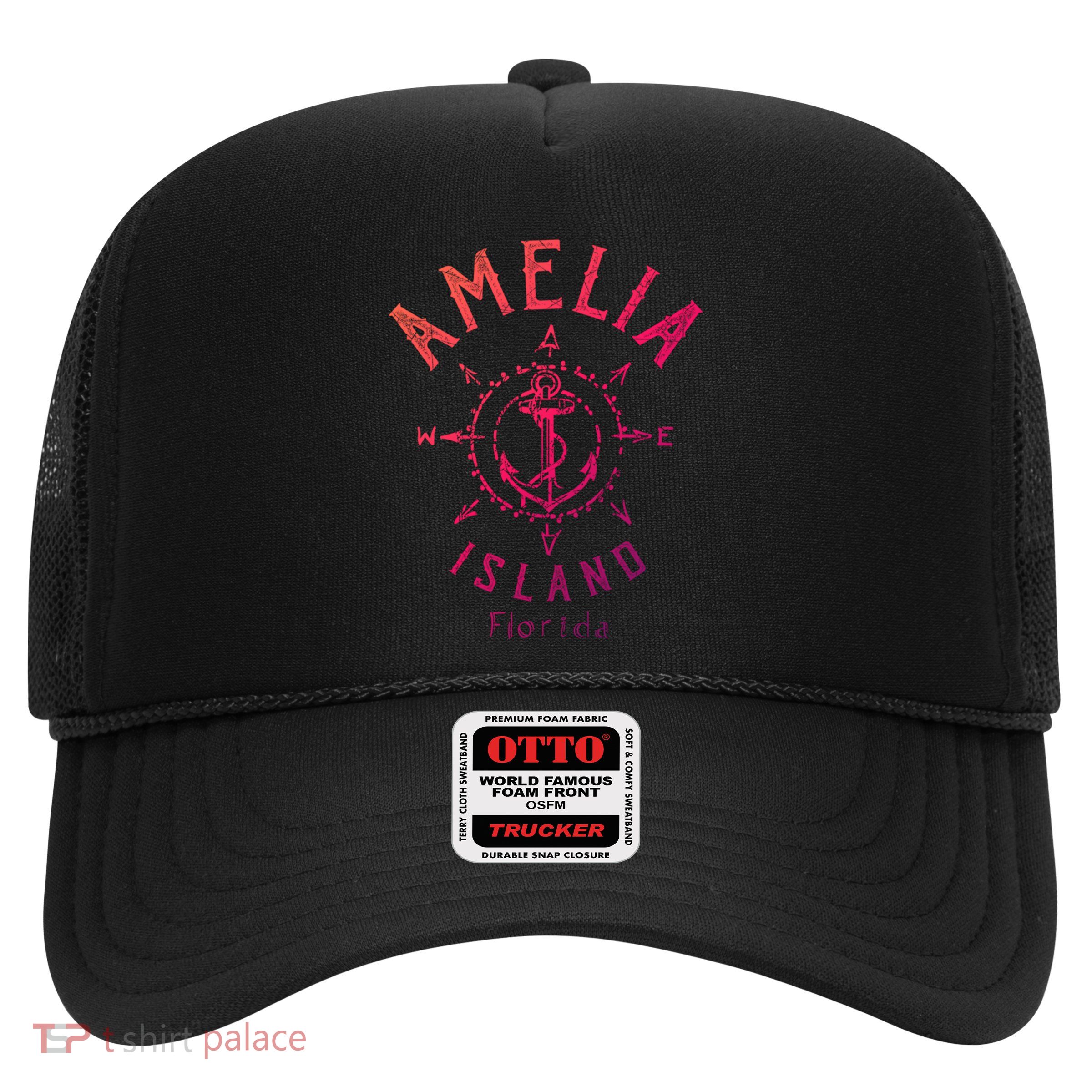 Amelia Island Compass Rose Florida Cute Gift Trucker Hat