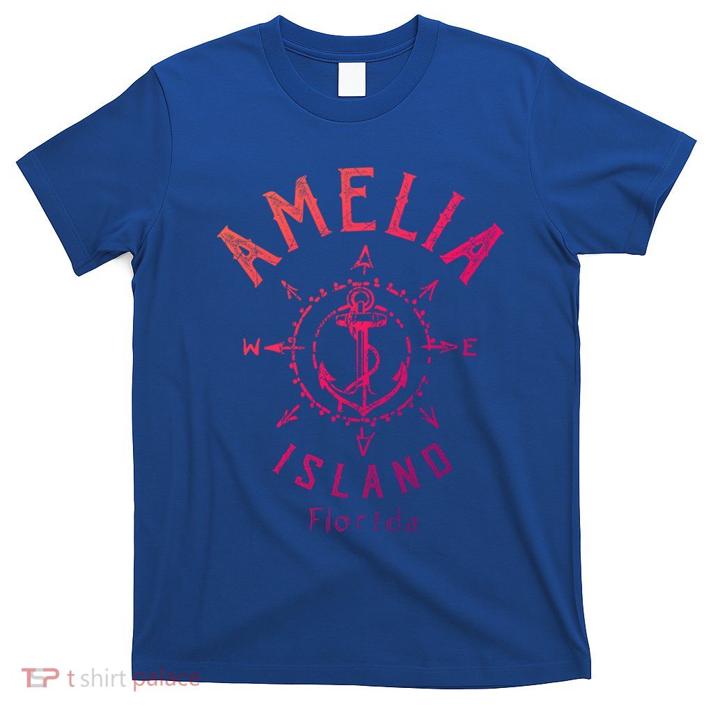Amelia Island Compass Rose Florida Cute Gift T-Shirt