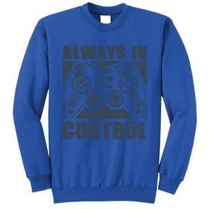 Always In Control Funny Video Game Player Quote Gaming Lover Cute Gift Sweatshirt