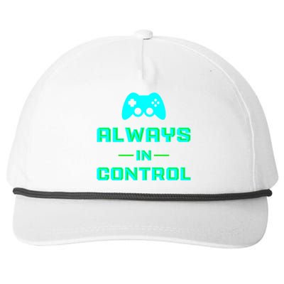 Always In Control / Video Game Meaningful Gift Snapback Five-Panel Rope Hat